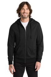 Allmade® Unisex Organic French Terry Full-Zip Hoodie - Deep Black - XS